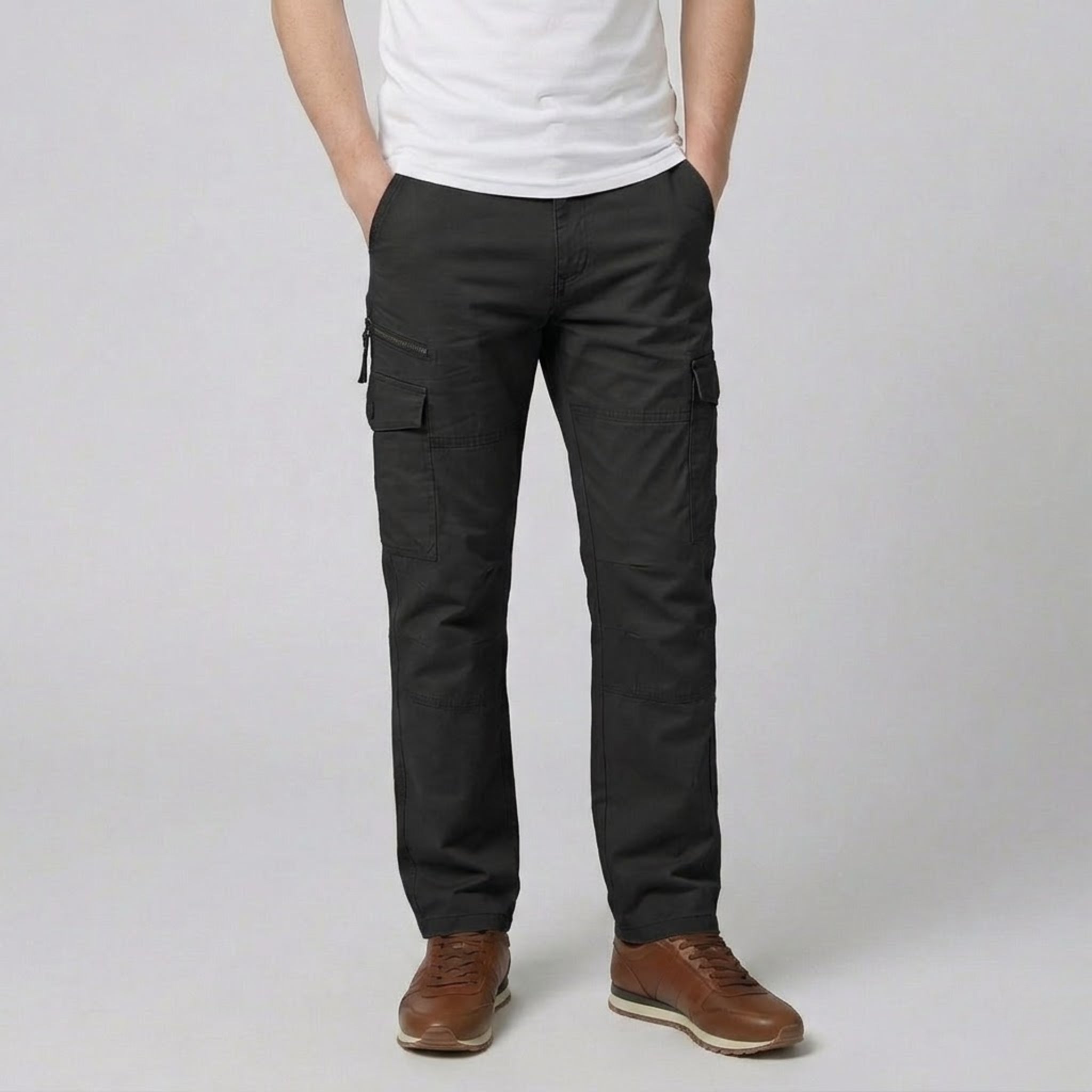 Men’s Multi-Pocket Utility Cargo Trousers | Olamil