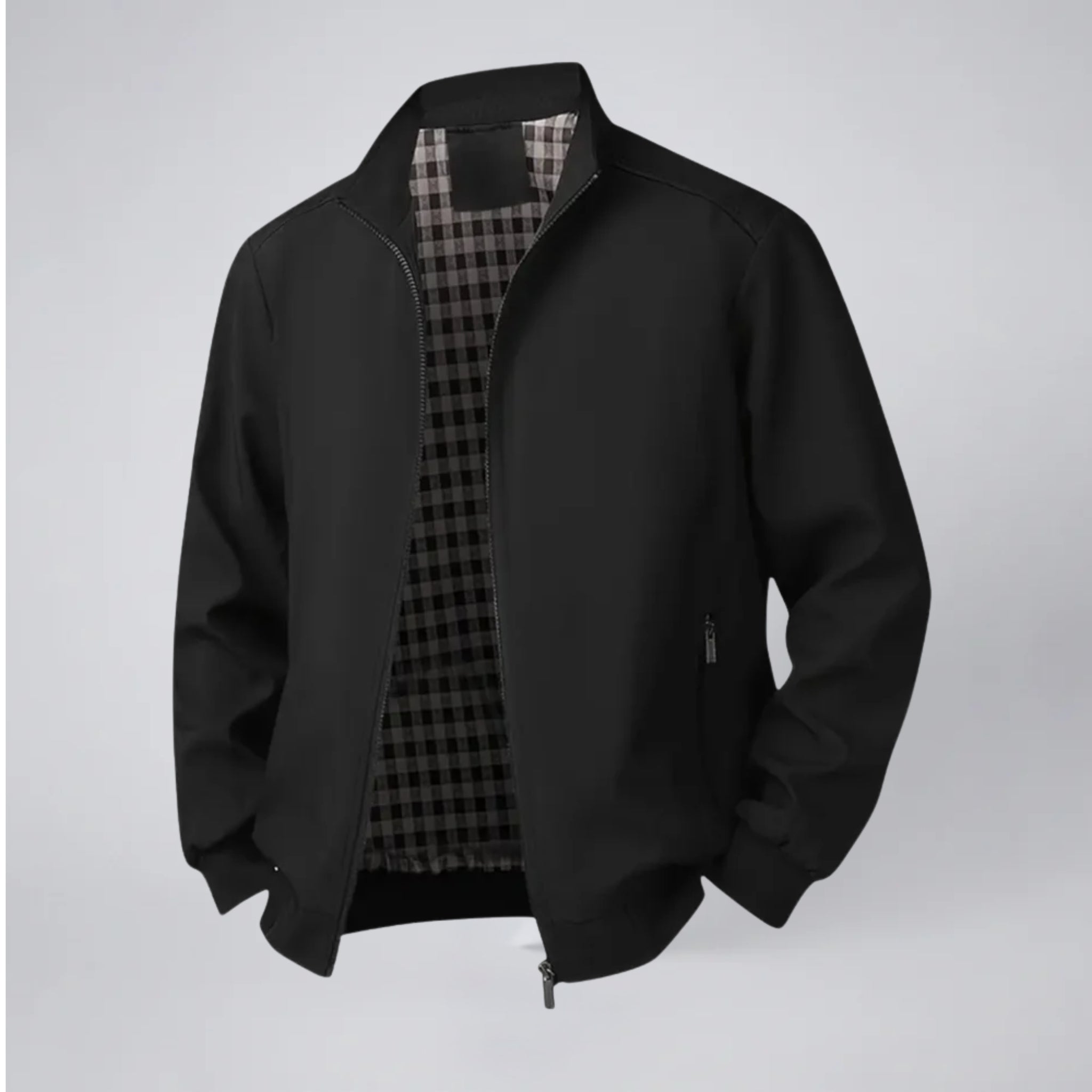 Olamil - Men's Lightweight Zip-Up Bomber Jacket