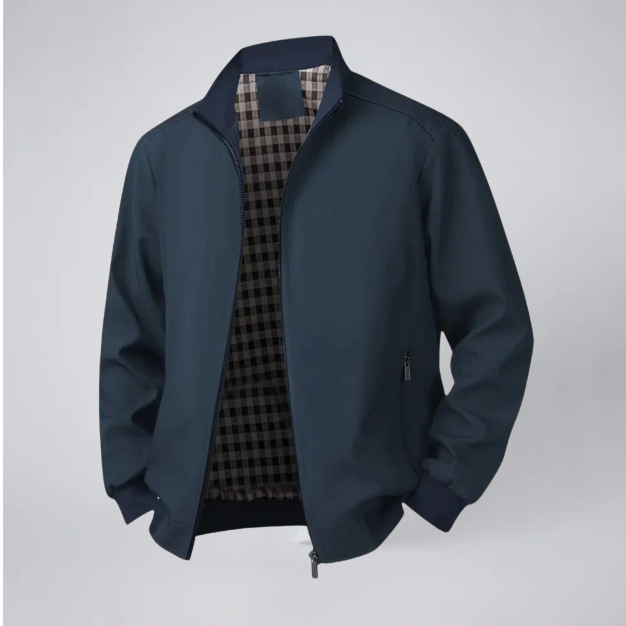Olamil - Men's Lightweight Zip-Up Bomber Jacket