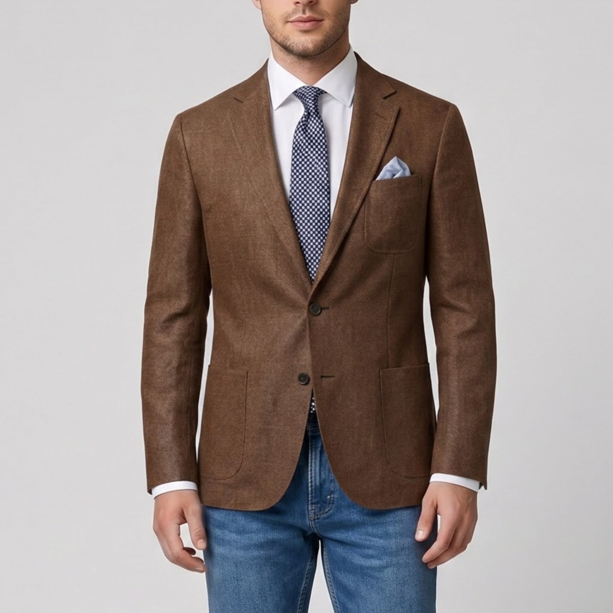 Men’s Linen-Blend Blazer | Olamil
