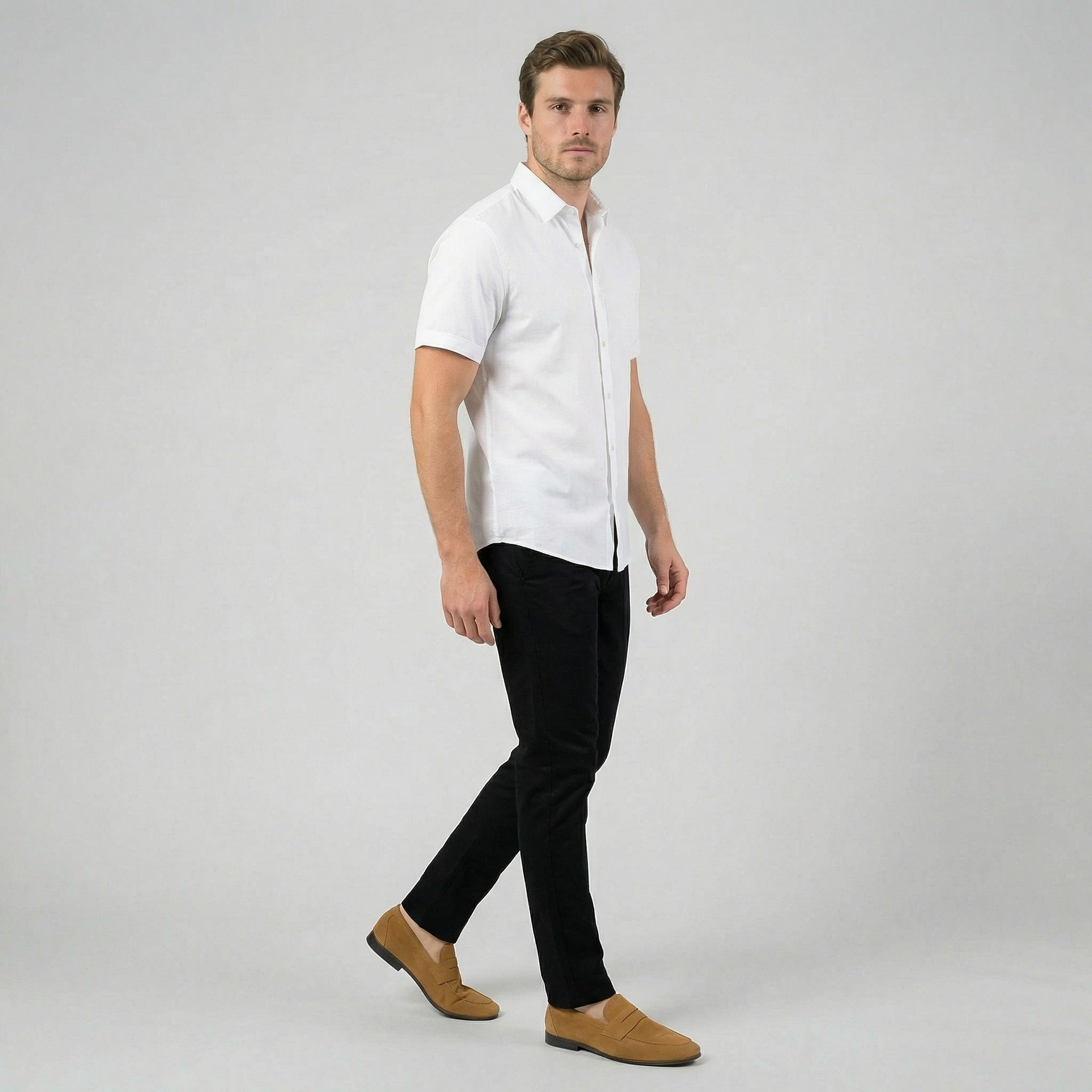 Olamil - Men’s Penny Strap Slip-On Suede Loafers