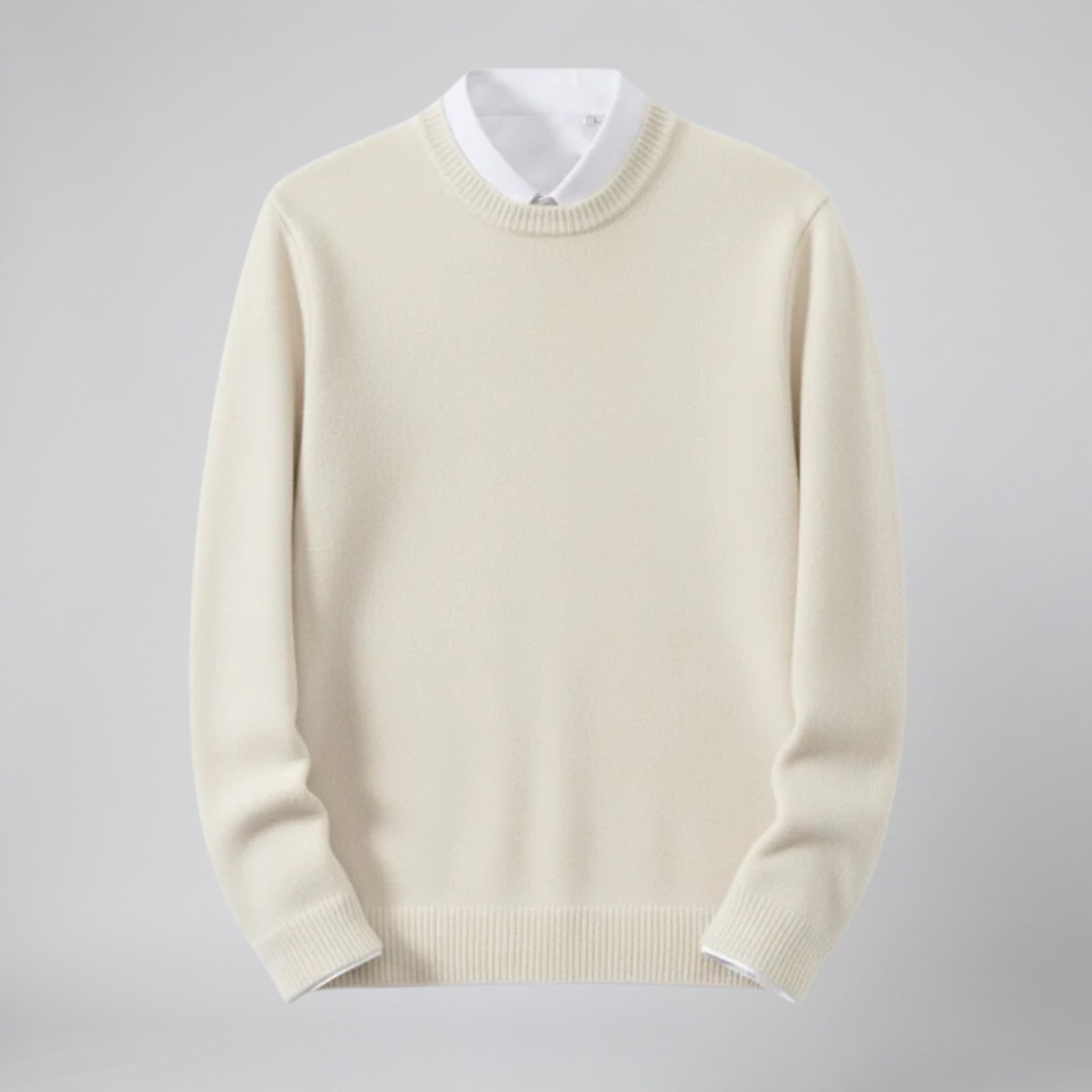 Men’s Cashmere Crew Neck Sweater – Relaxed Fit | Olamil