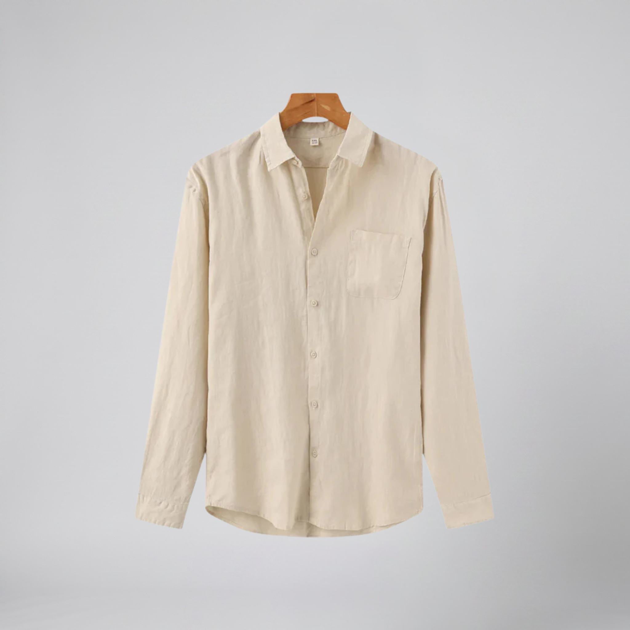 Olamil - Men’s Relaxed Linen Long-Sleeve Shirt
