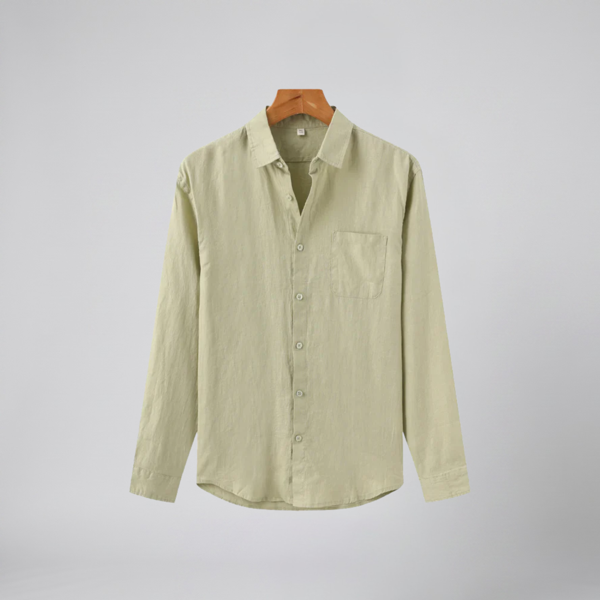 Olamil - Men’s Relaxed Linen Long-Sleeve Shirt