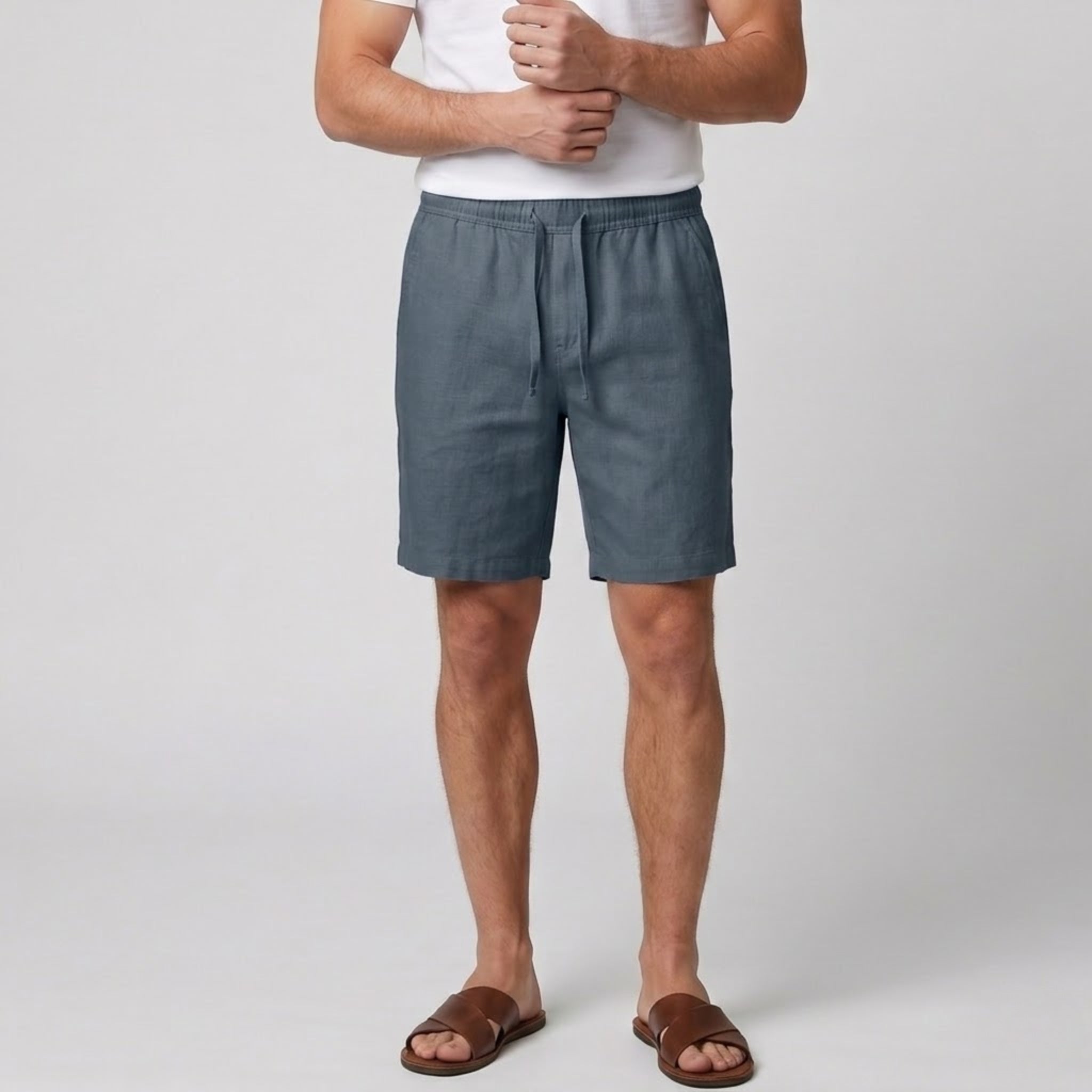 Men’s Relaxed Linen Shorts | Olamil