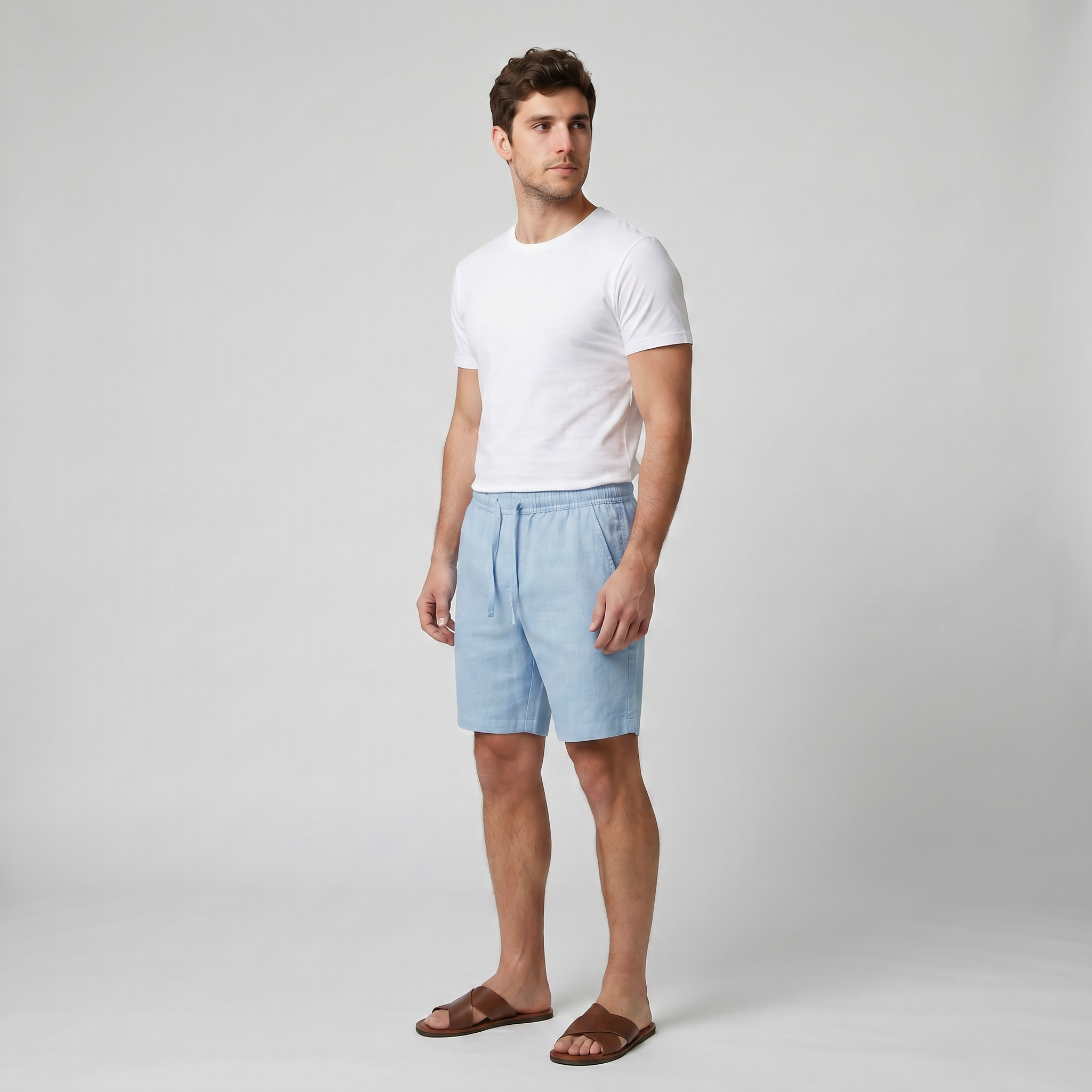Olamil - Men’s Relaxed Linen Shorts