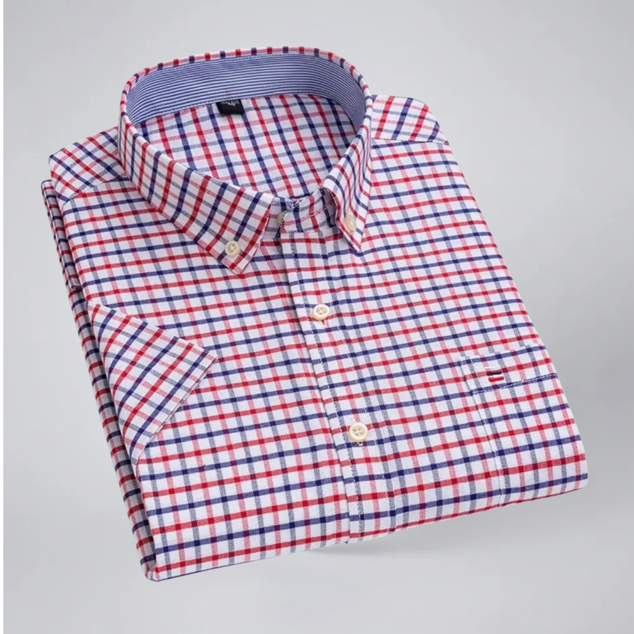 Men’s Short Sleeve Check Shirt | Olamil