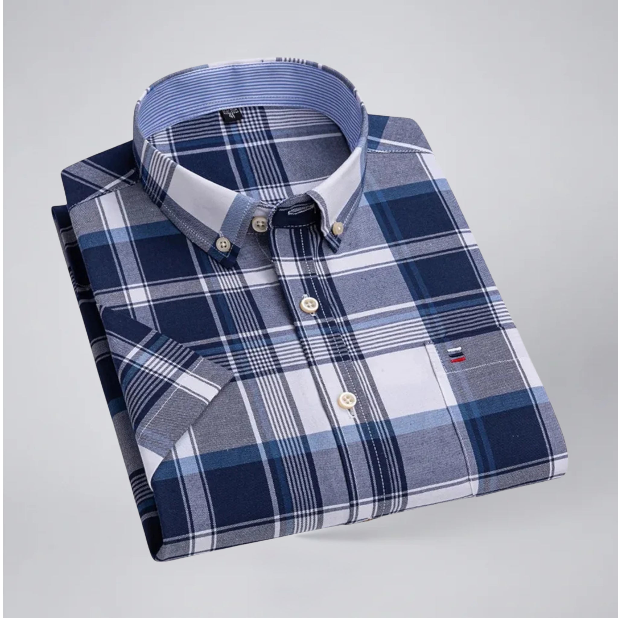 Men’s Short Sleeve Check Shirt | Olamil