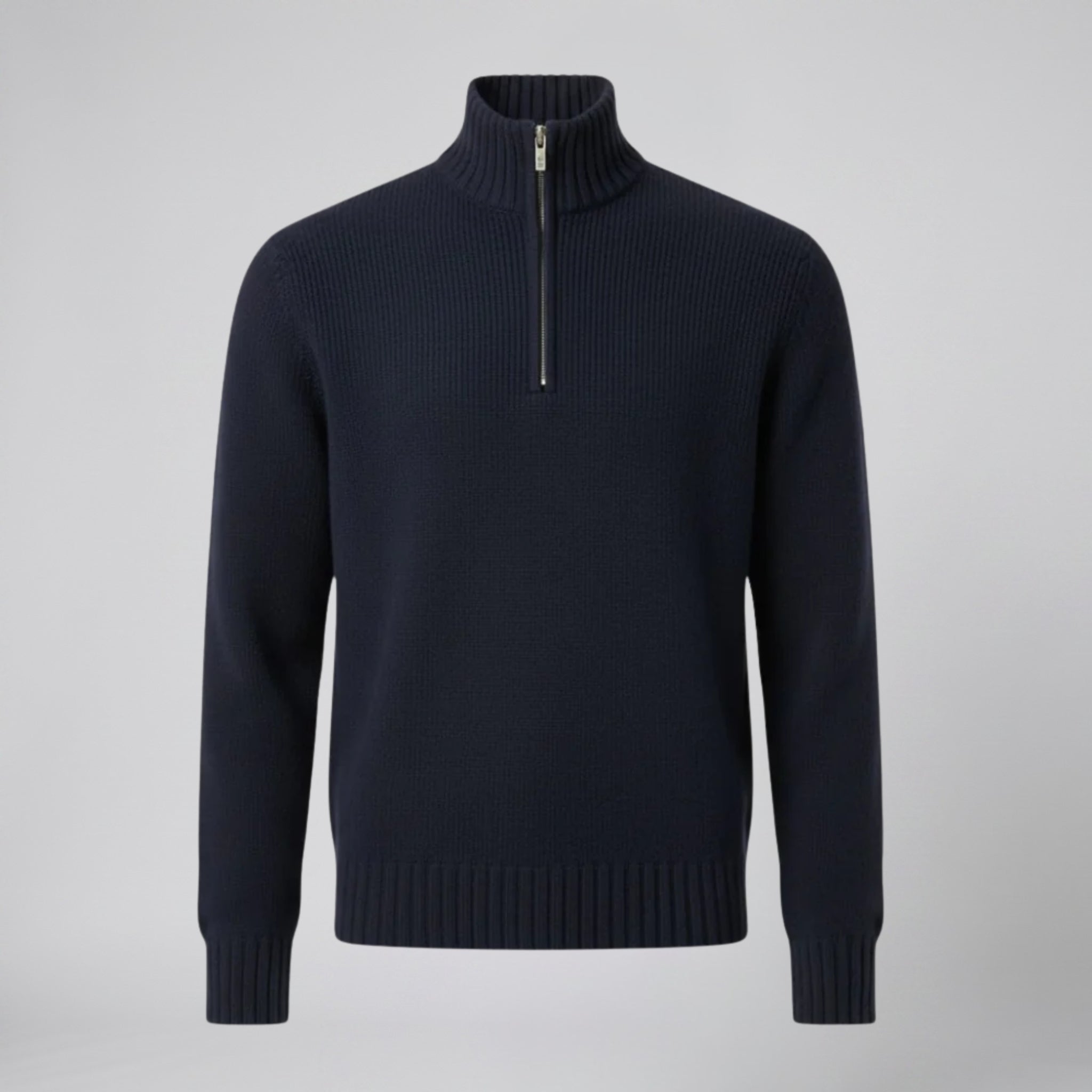 Men’s Slim-Fit Zip-Neck Sweater | Olamil