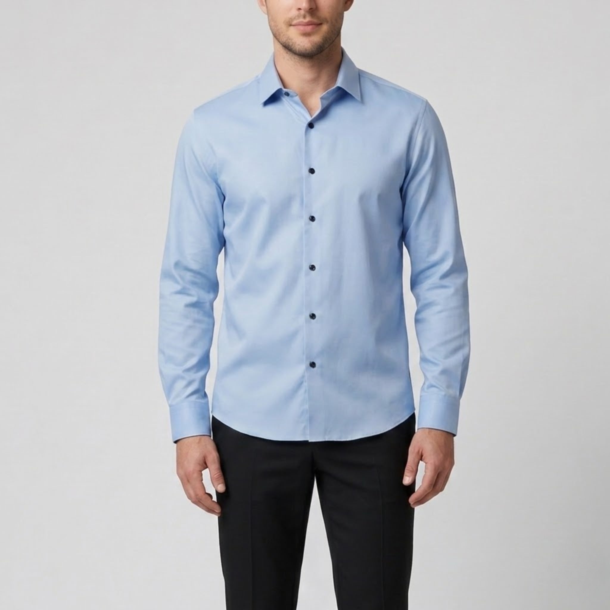 Men’s Slim-Fit Long-Sleeve Dress Shirt | Olamil