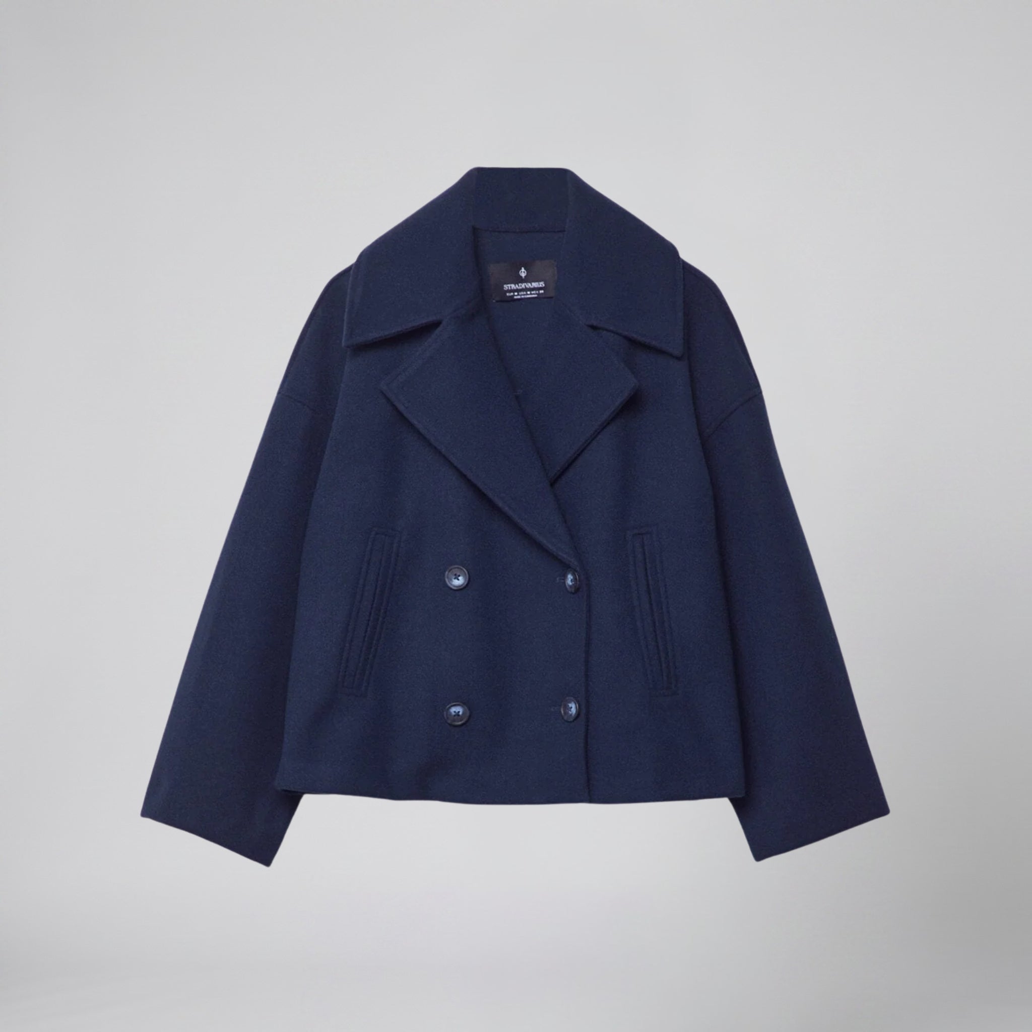 Olamil - Women’s Double-Breasted Wool-Blend Coat