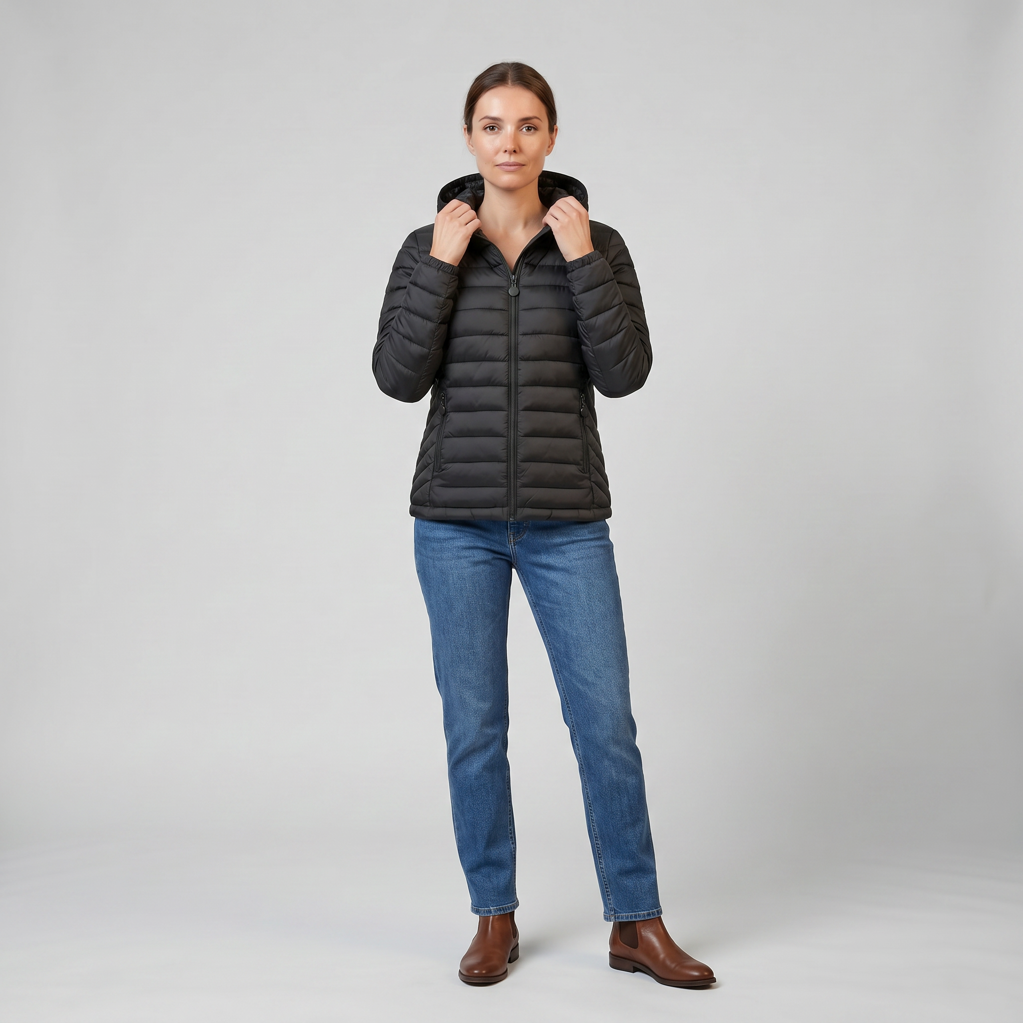 Women’s Lightweight Hooded Puffer Jacket | Olamil