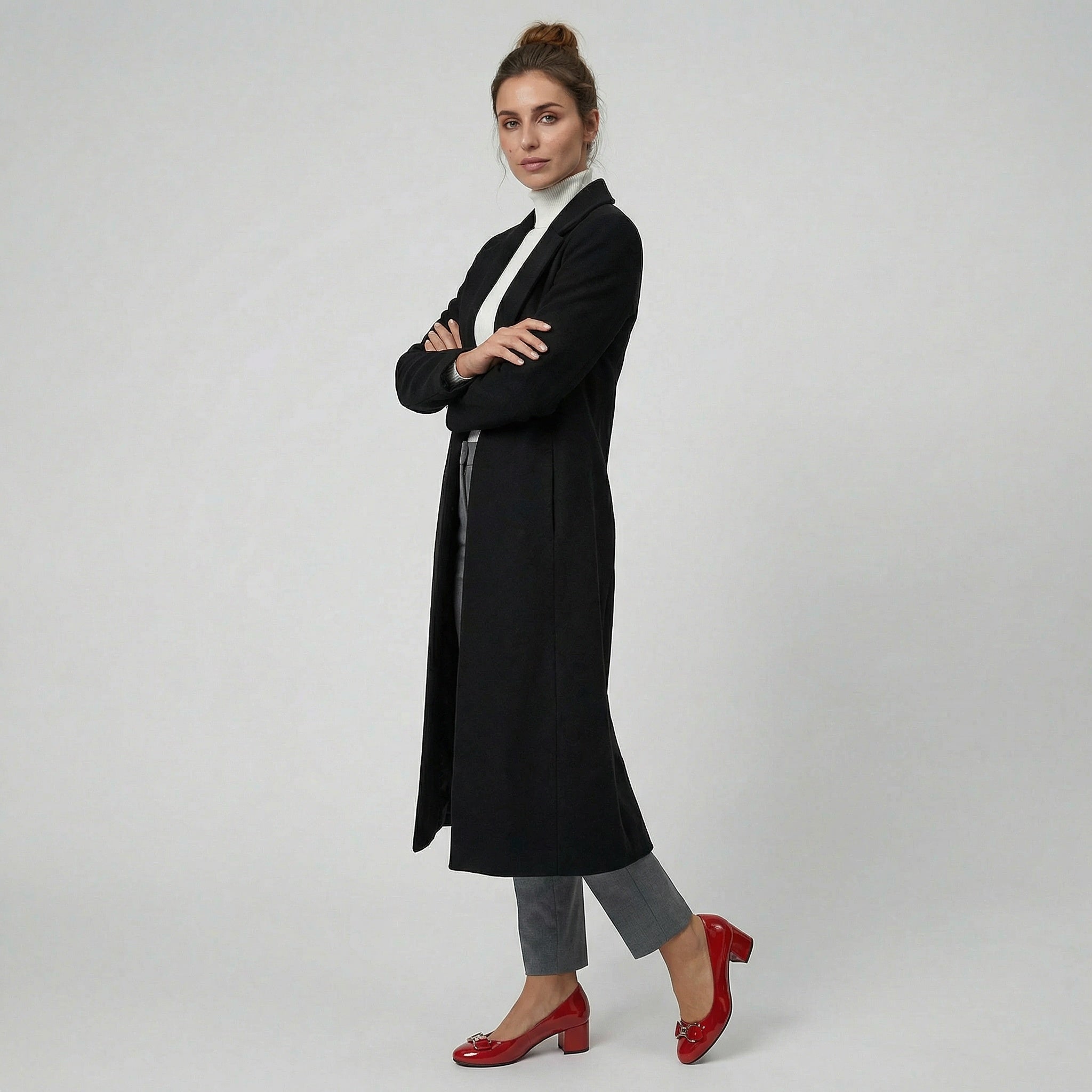 Olamil - Women’s Patent Heels Bow Detail Pumps