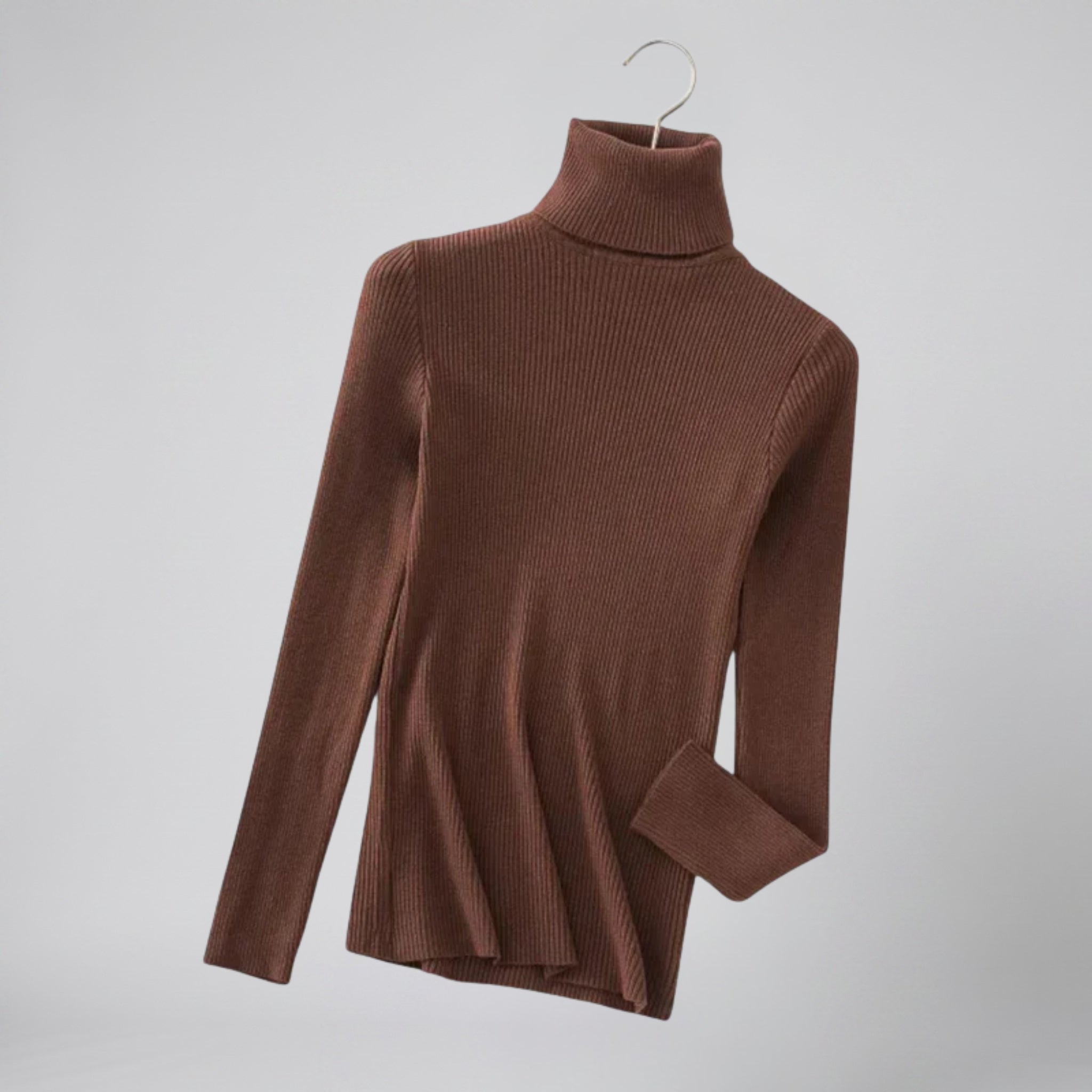 Olamil - Women’s Ribbed Cashmere Turtleneck