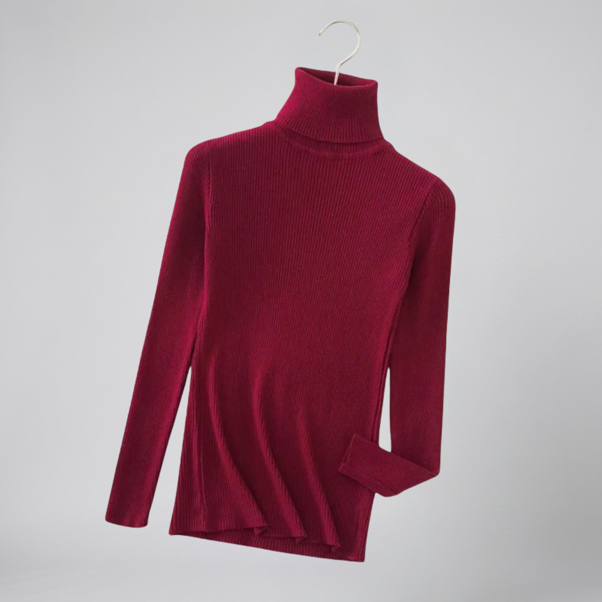 Olamil - Women’s Ribbed Cashmere Turtleneck