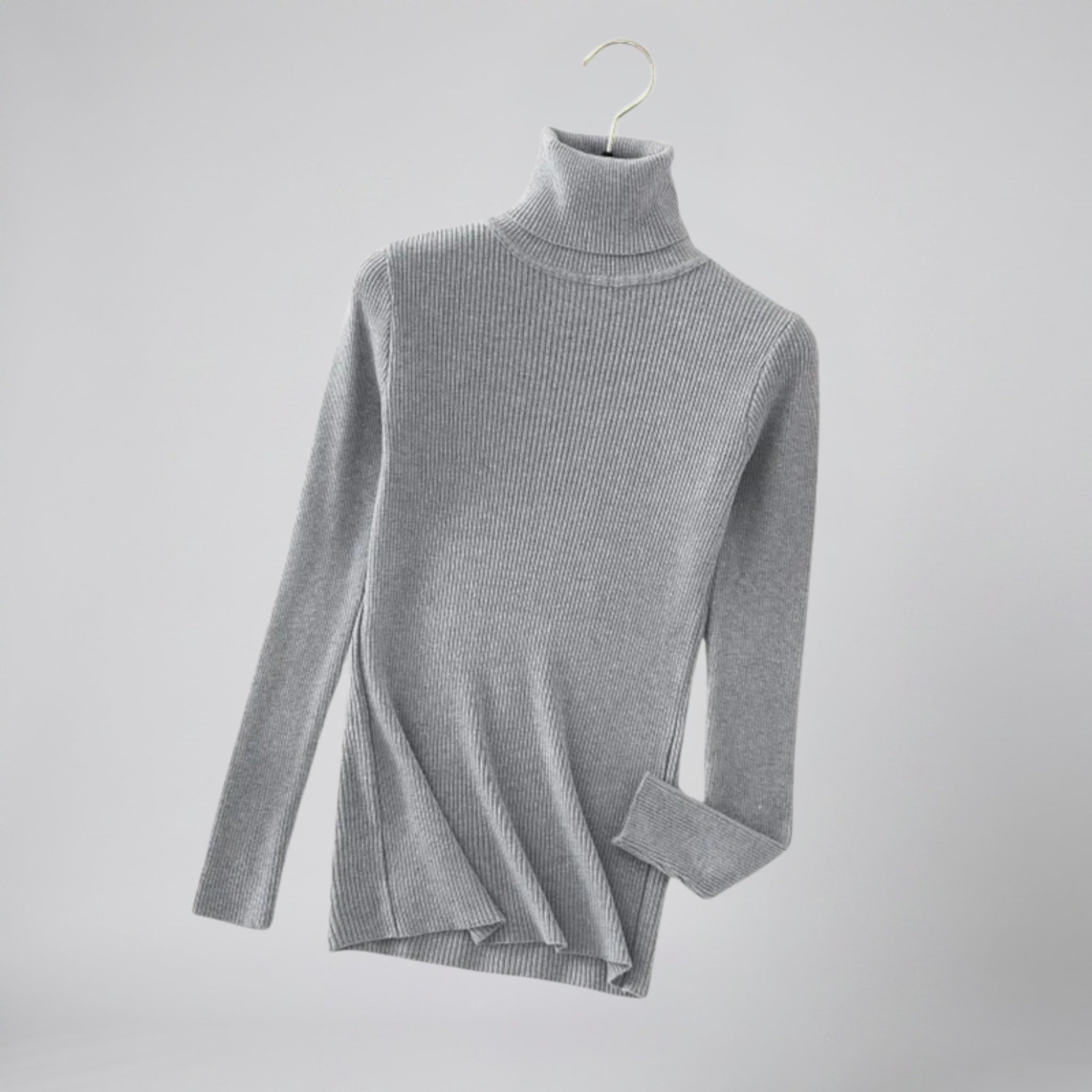 Olamil - Women’s Ribbed Cashmere Turtleneck