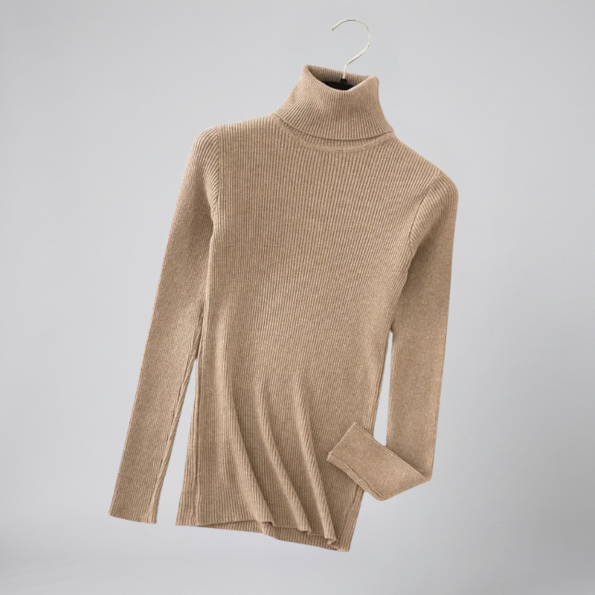Olamil - Women’s Ribbed Cashmere Turtleneck