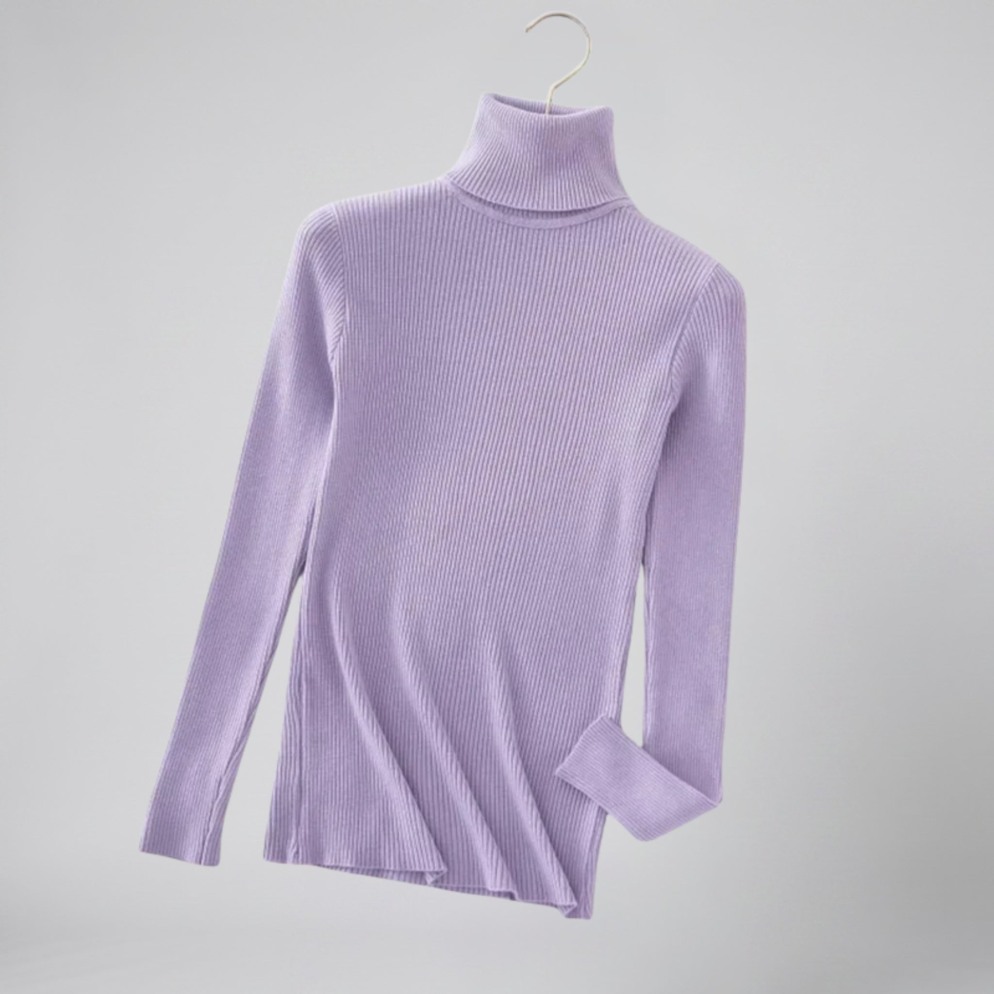Olamil - Women’s Ribbed Cashmere Turtleneck