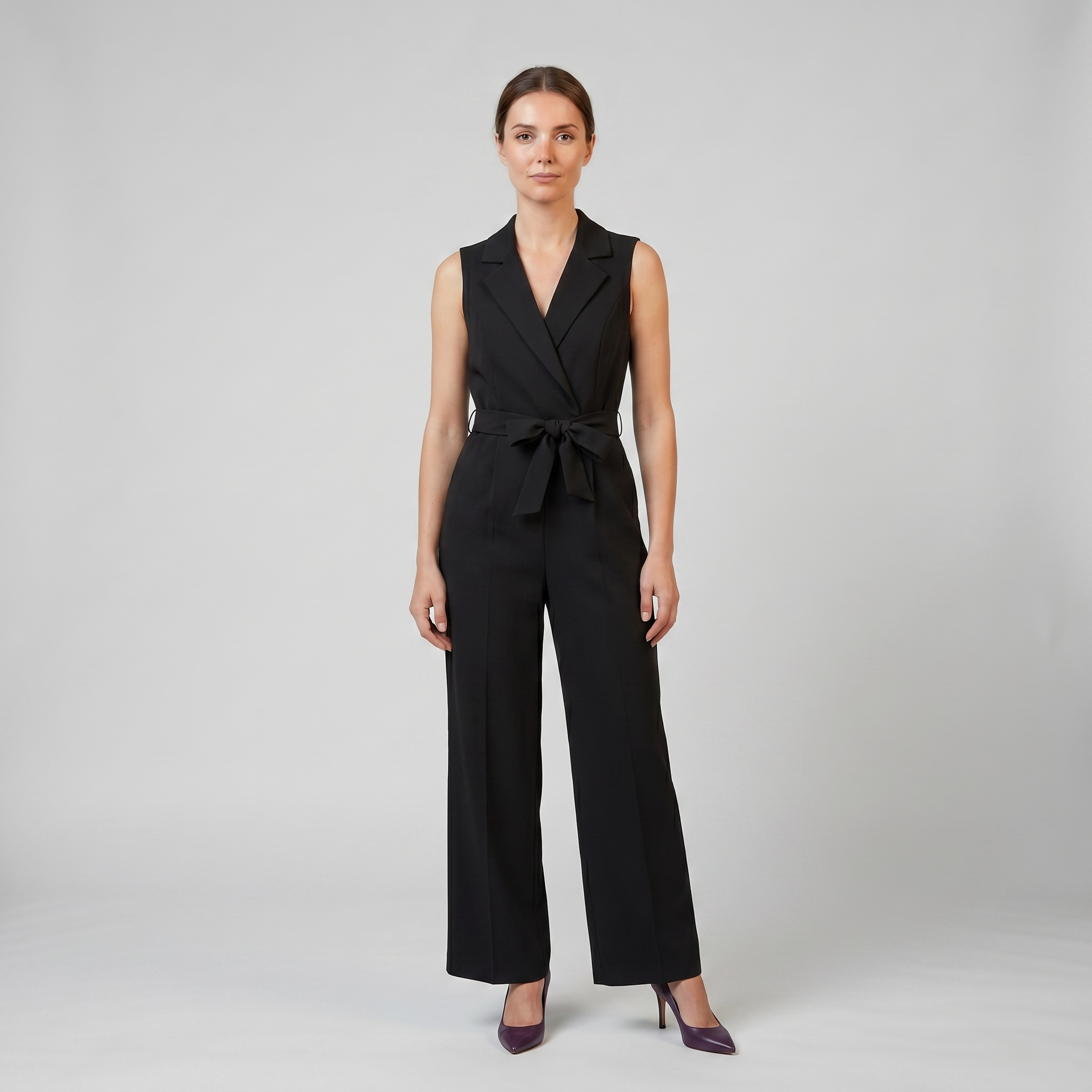 Women’s Tie-Waist Wrap Jumpsuit | Olamil