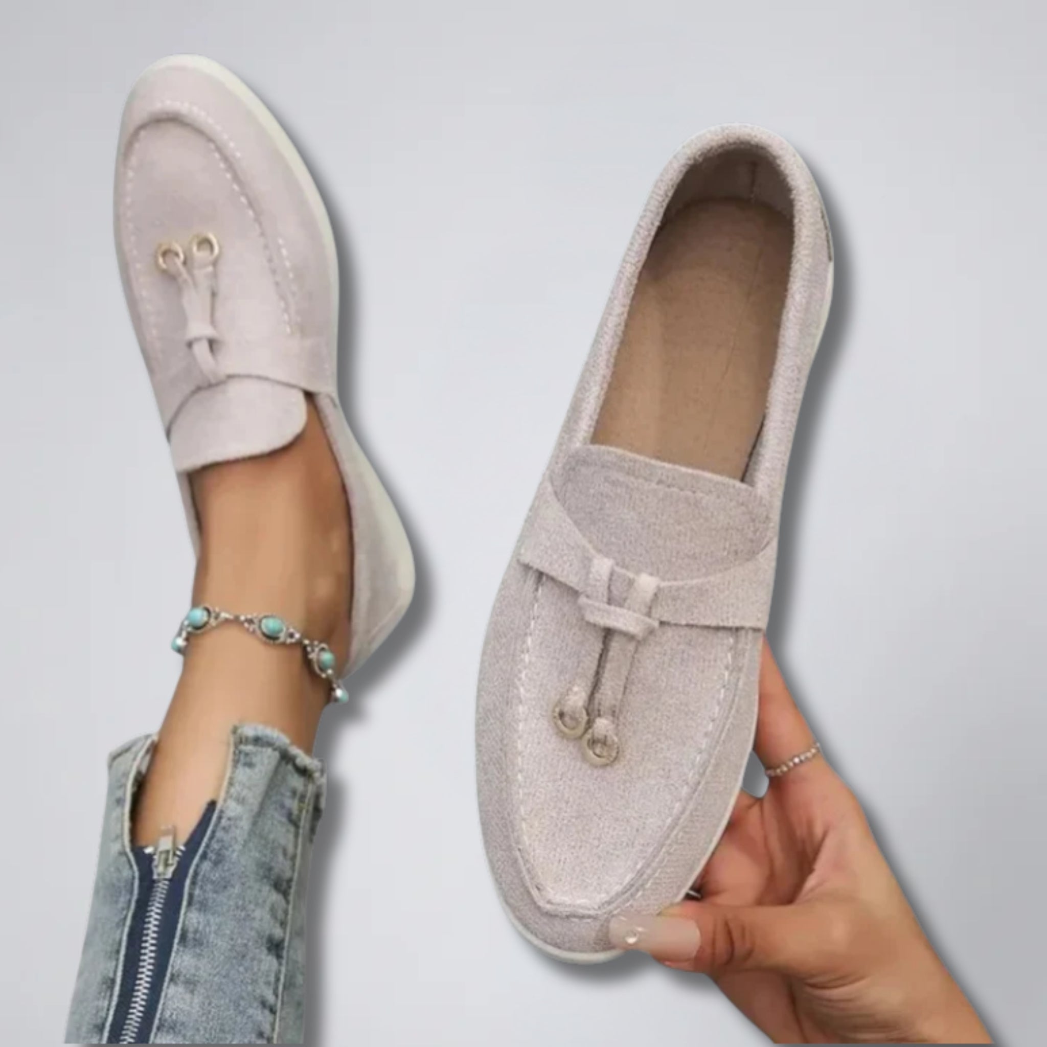 Olamil - Women’s Slip-On Tassel Detail Shoes