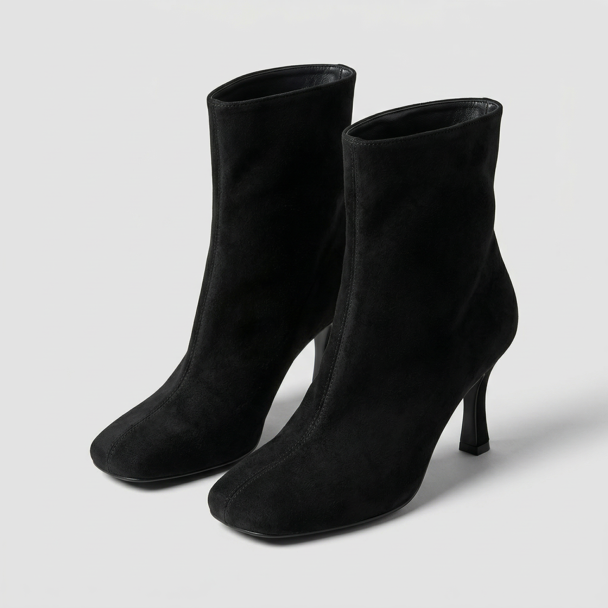 Olamil - Women’s Square Toe Kitten Heel Boots