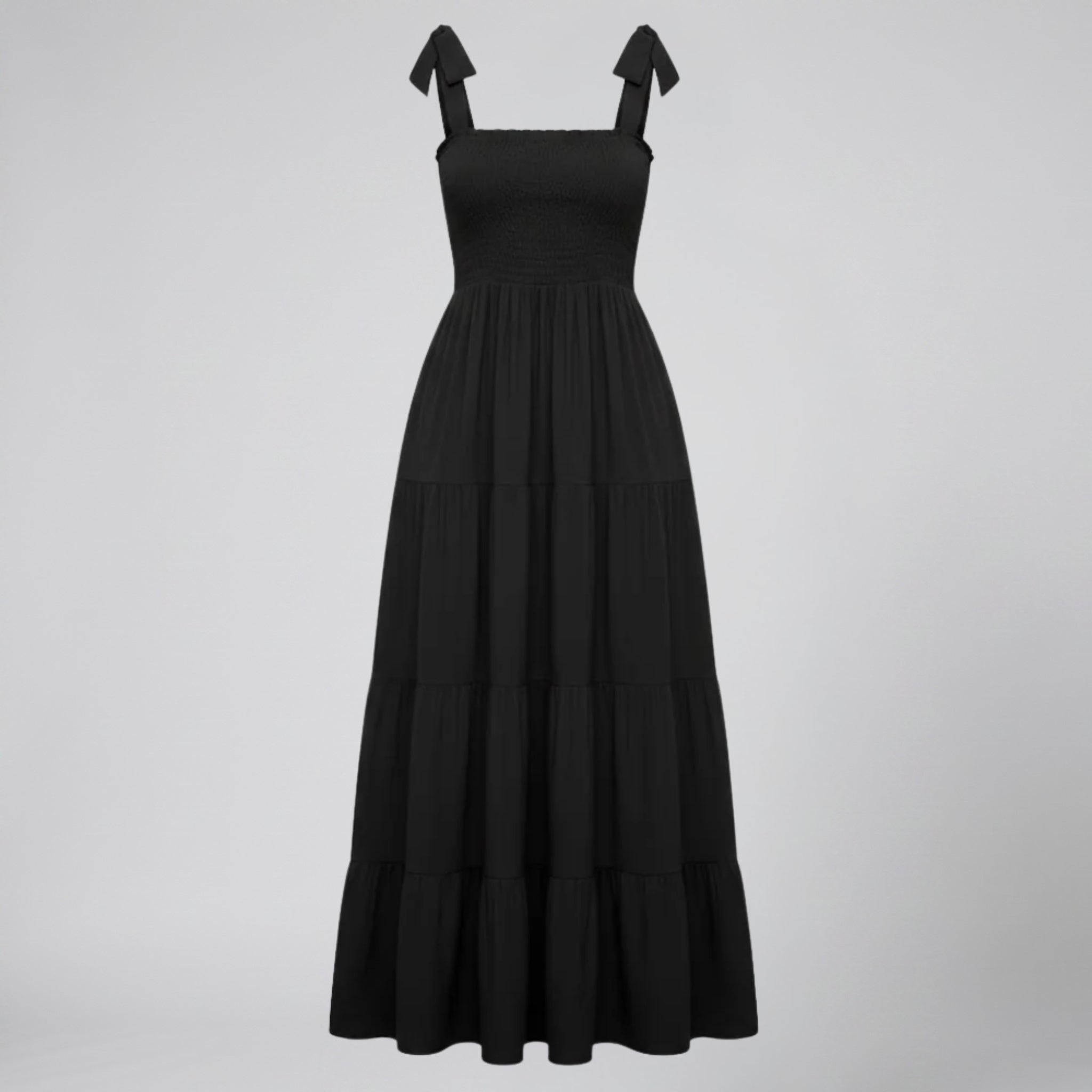 Women’s Tie-Strap Tiered Maxi Dress | Olamil