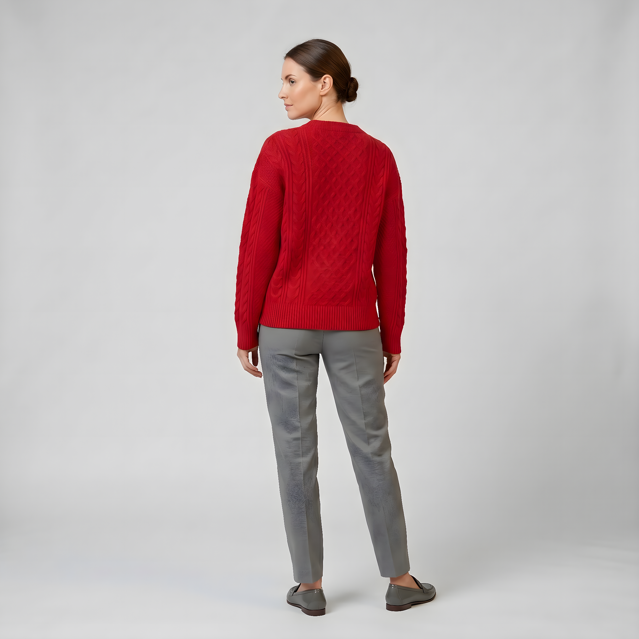 Women’s Wool-Blend Cable Knit Cardigan | Olamil