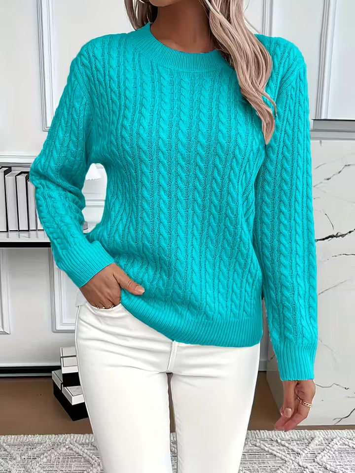 Women’s Cable Knit Sweater with All-Day Comfort