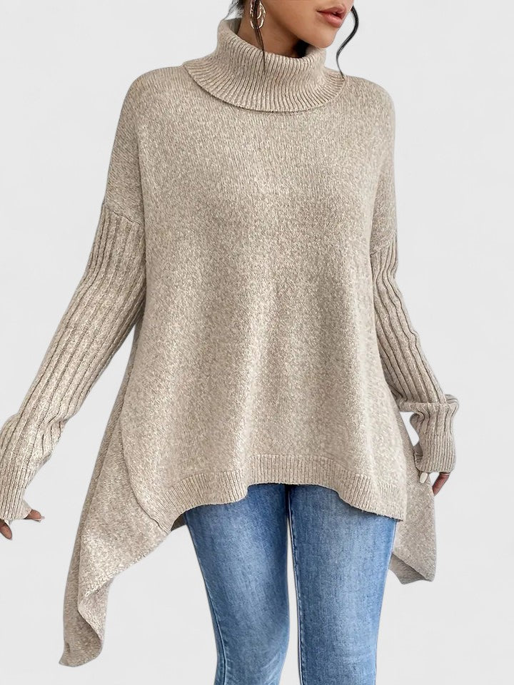 Women’s Comfortable Sweater with Turtleneck