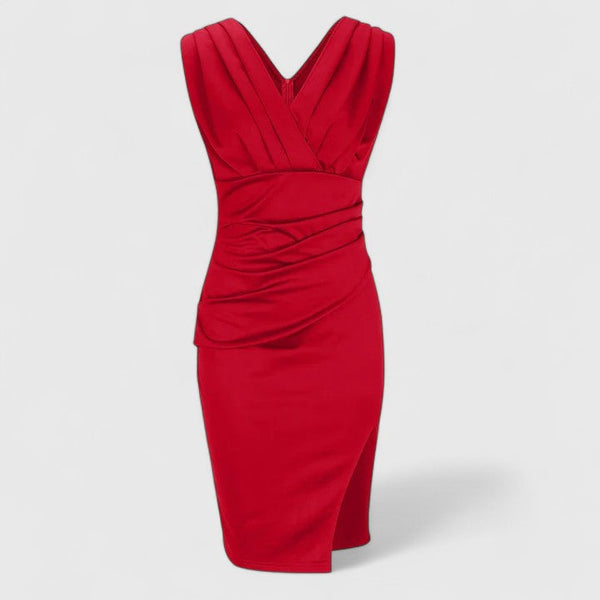 Women’s Sophisticated Dress with V-Neck