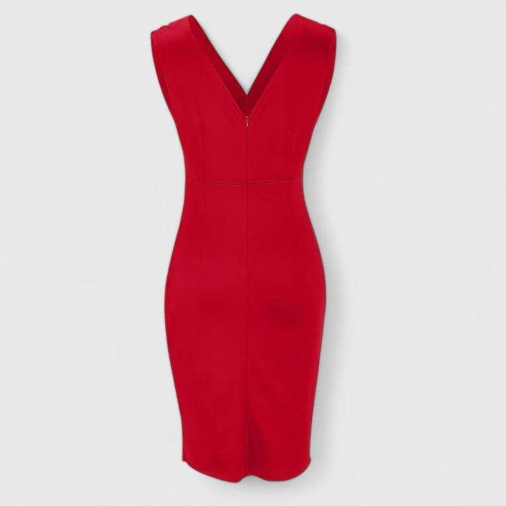 Women’s Sophisticated Dress with V-Neck