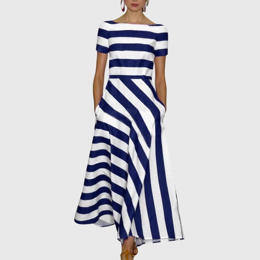 Carly | Women’s Striped Dress with Pockets
