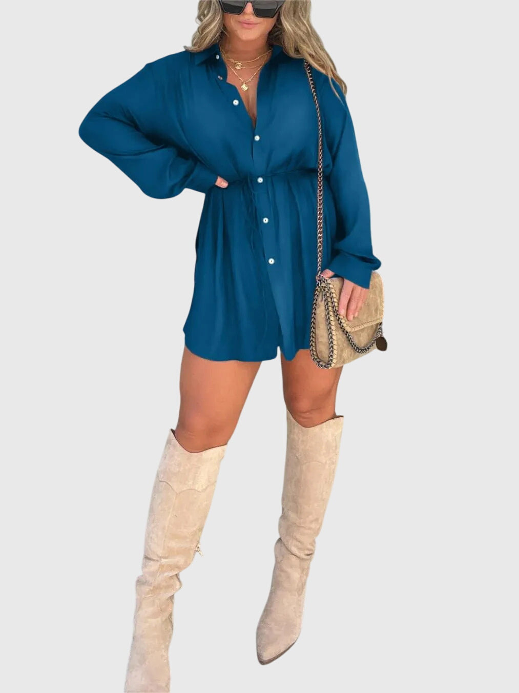 Women’s Romper Dress - Built-In Shorts