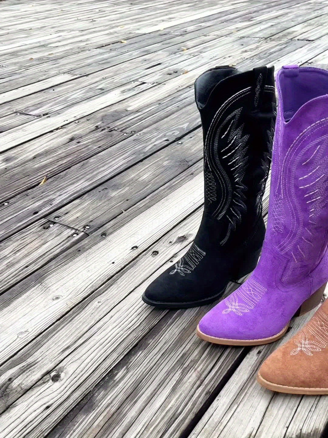Women’s Knee-High Boots with Side Zipper