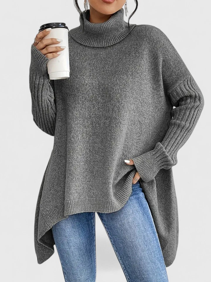 Women’s Comfortable Sweater with Turtleneck