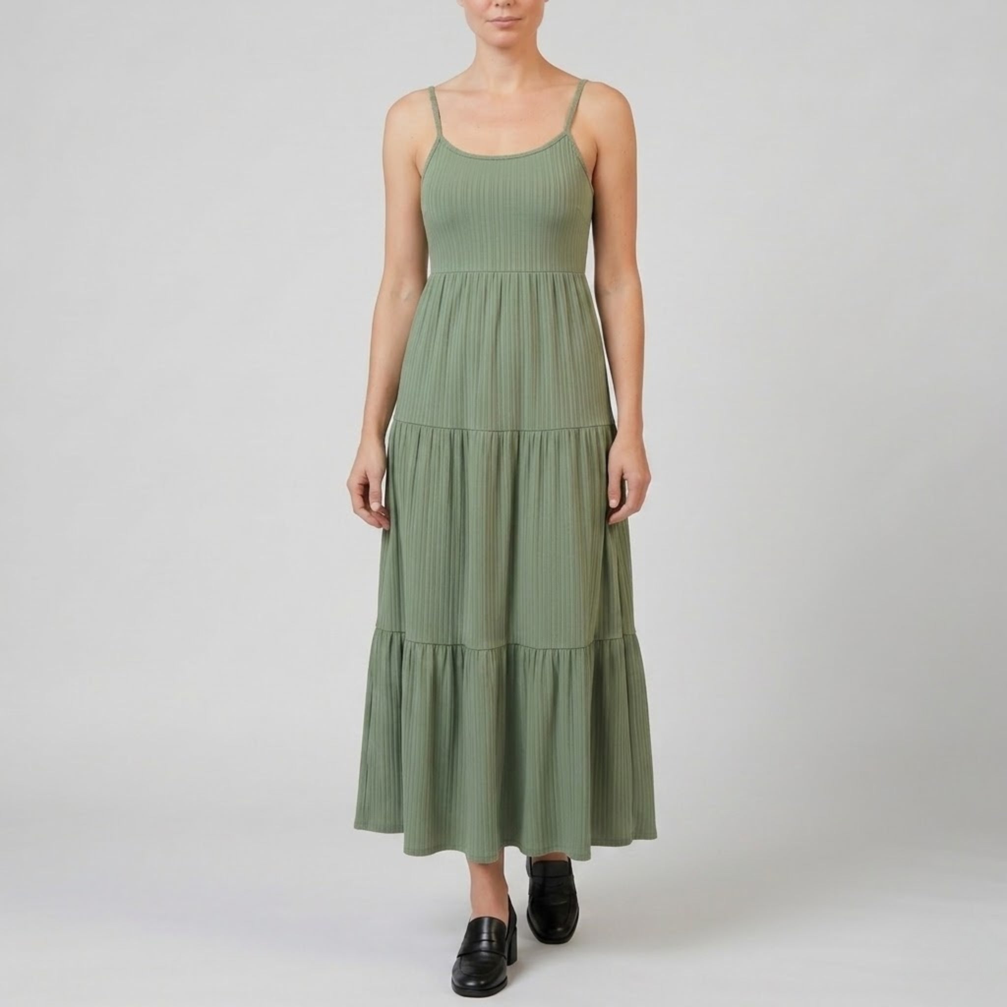 Women’s Spaghetti Strap Tiered Maxi Dress | Olamil