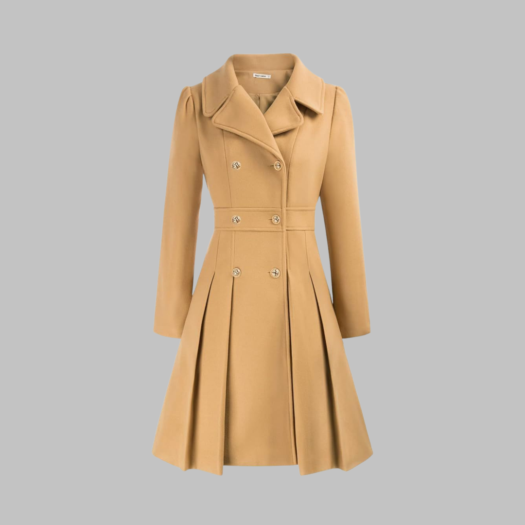 Women’s Double Button Long Sleeve Coat