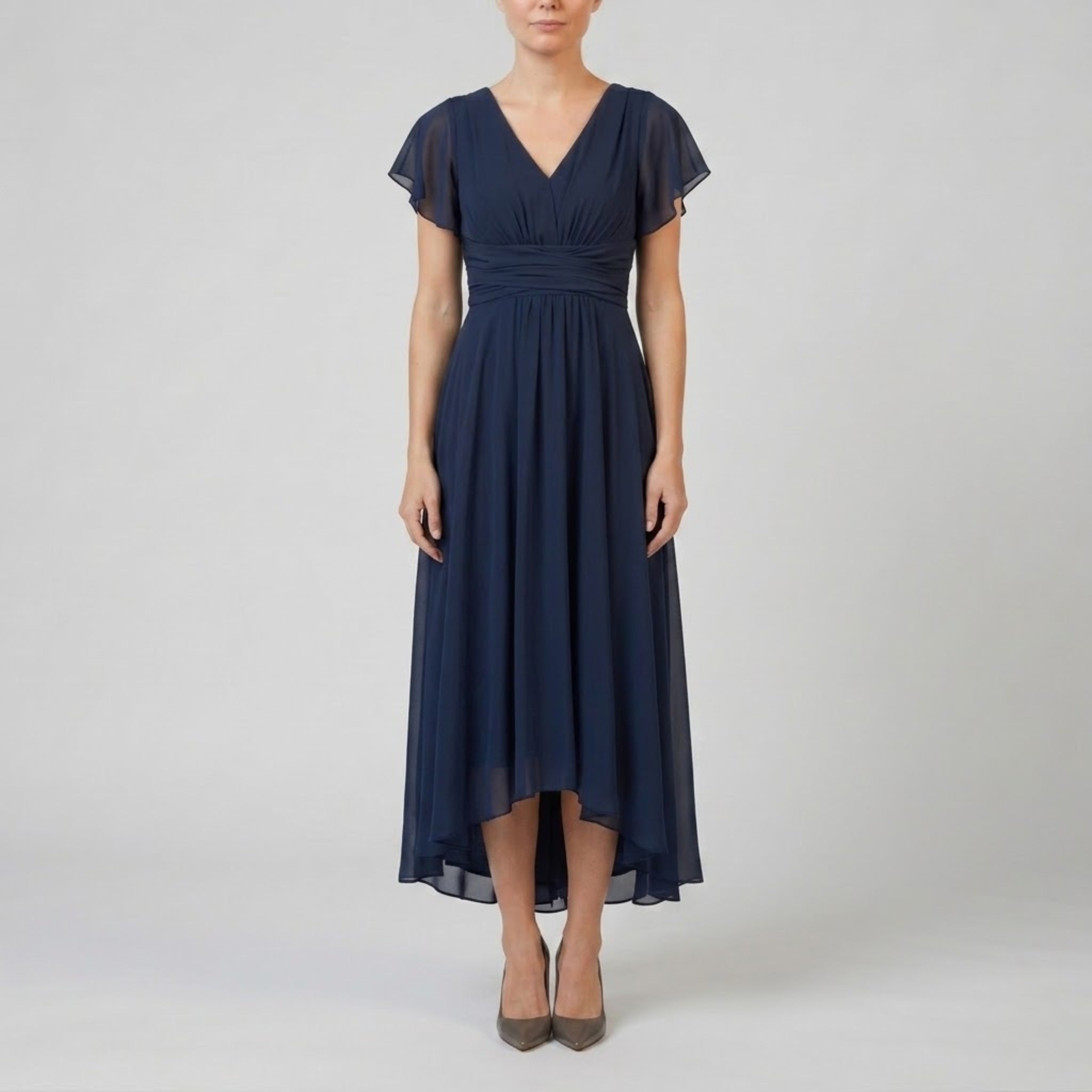 Women’s Chiffon High-Low Evening Dress | Olamil