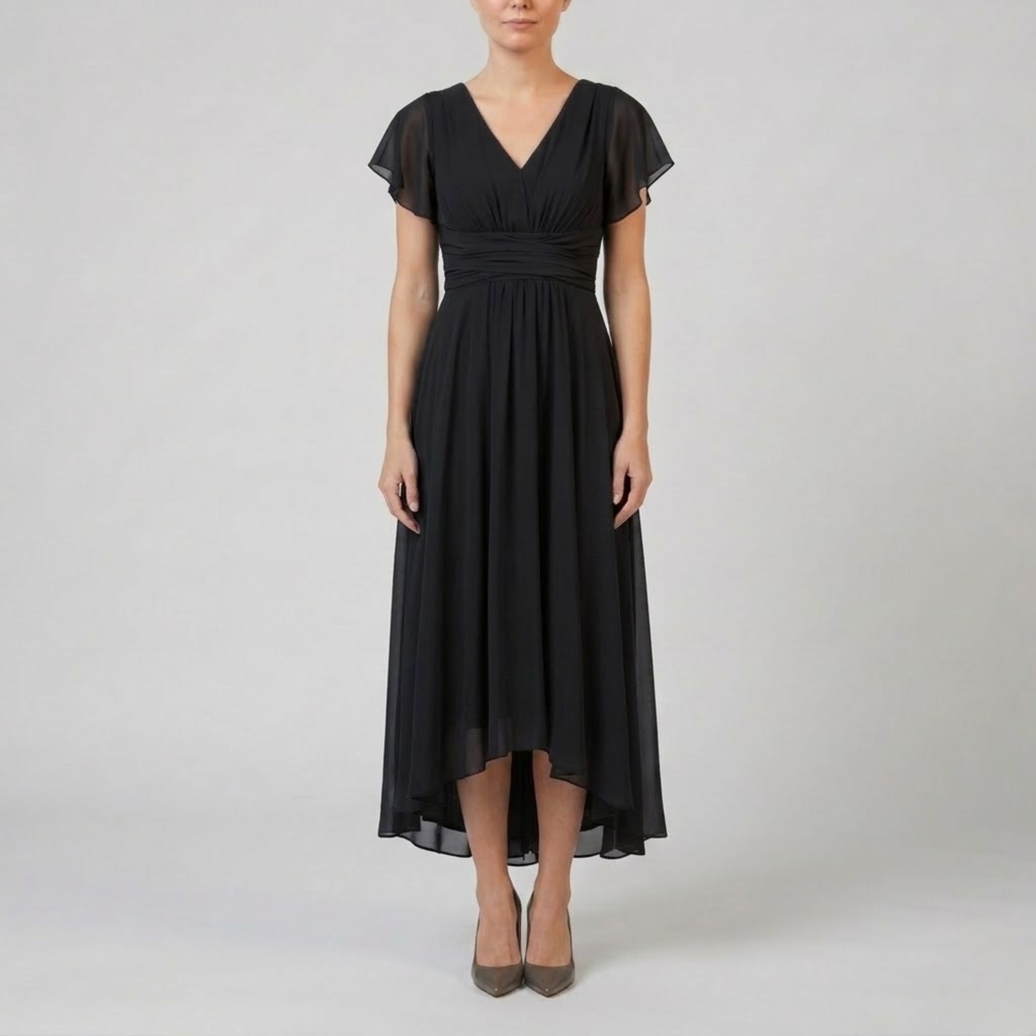 Women’s Chiffon High-Low Evening Dress | Olamil