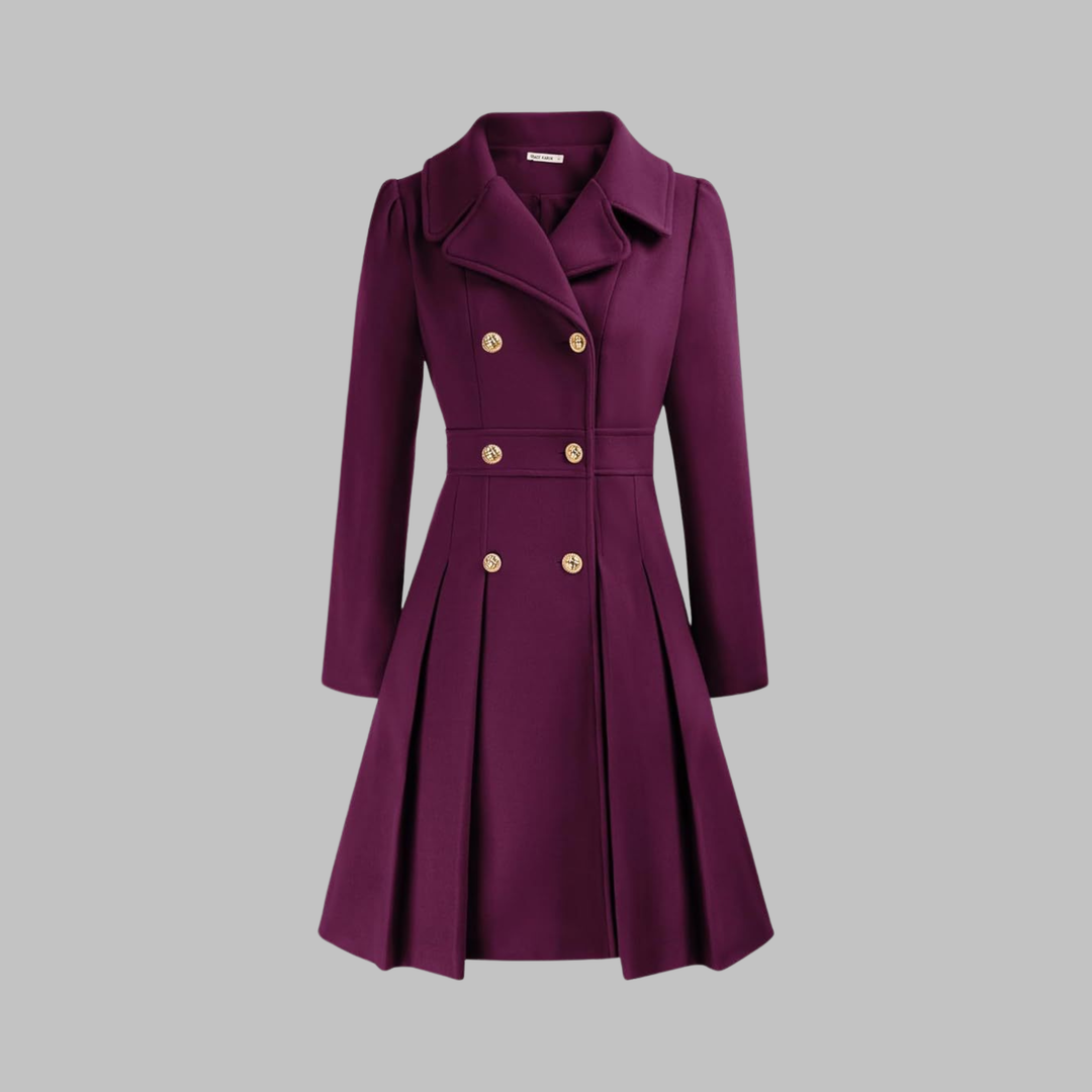Women’s Double Button Long Sleeve Coat