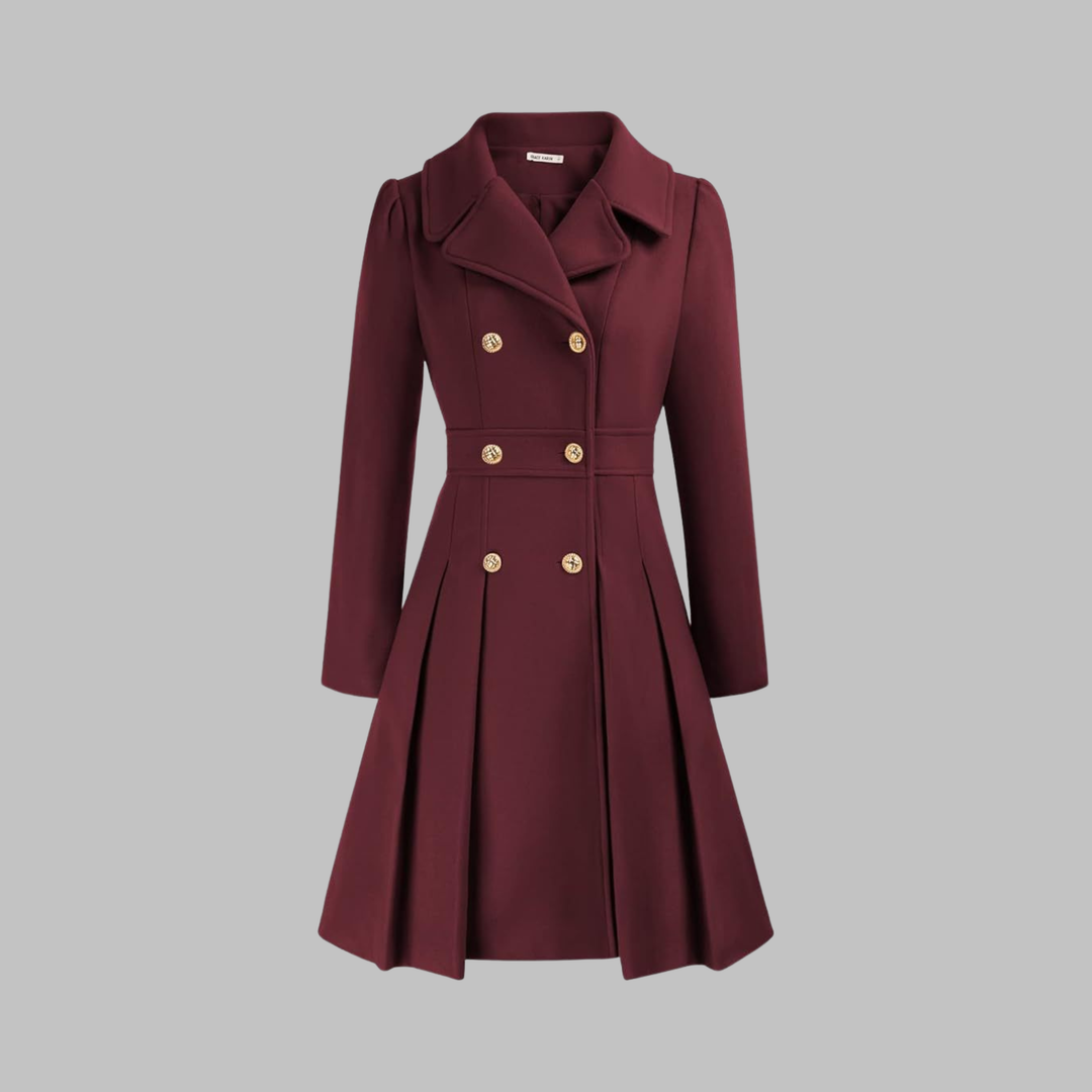 Women’s Double Button Long Sleeve Coat