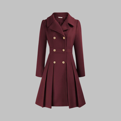 Women’s Double Button Long Sleeve Coat