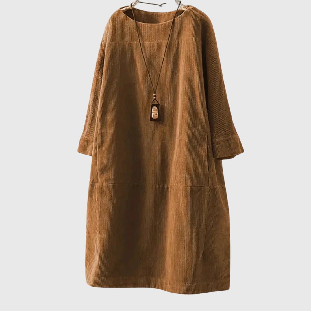 Women’s Relaxed Midi Dress with Comfortable Fit