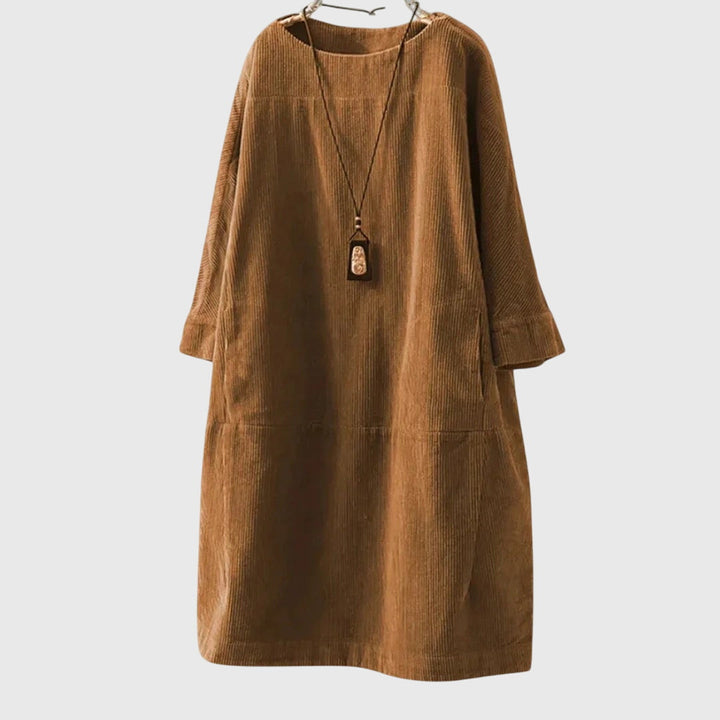 Women’s Relaxed Midi Dress with Comfortable Fit