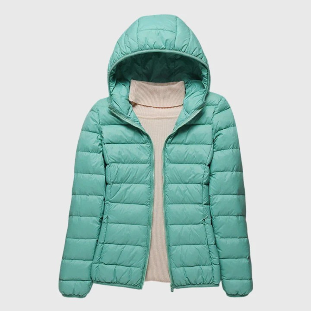 Women’s Ultra-Light Quilted Jacket with Windproof Waterproof