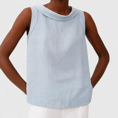 Women’s Elegant Top with Roll Collar