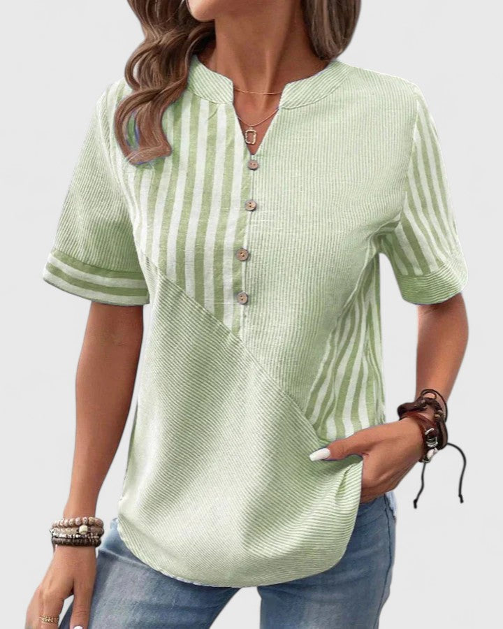Women’s Sophisticated Blouse with Stripes