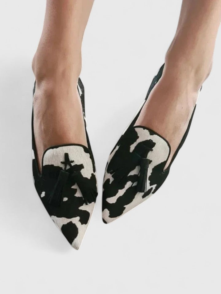Women’s Leopard Print Loafers with Tassels