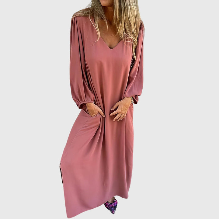 Carol | Women’s Long Boho Dress with Pockets