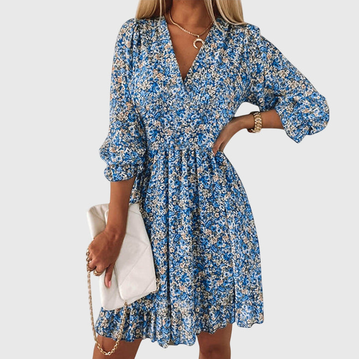 Women’s Floral Puff Sleeve Dress